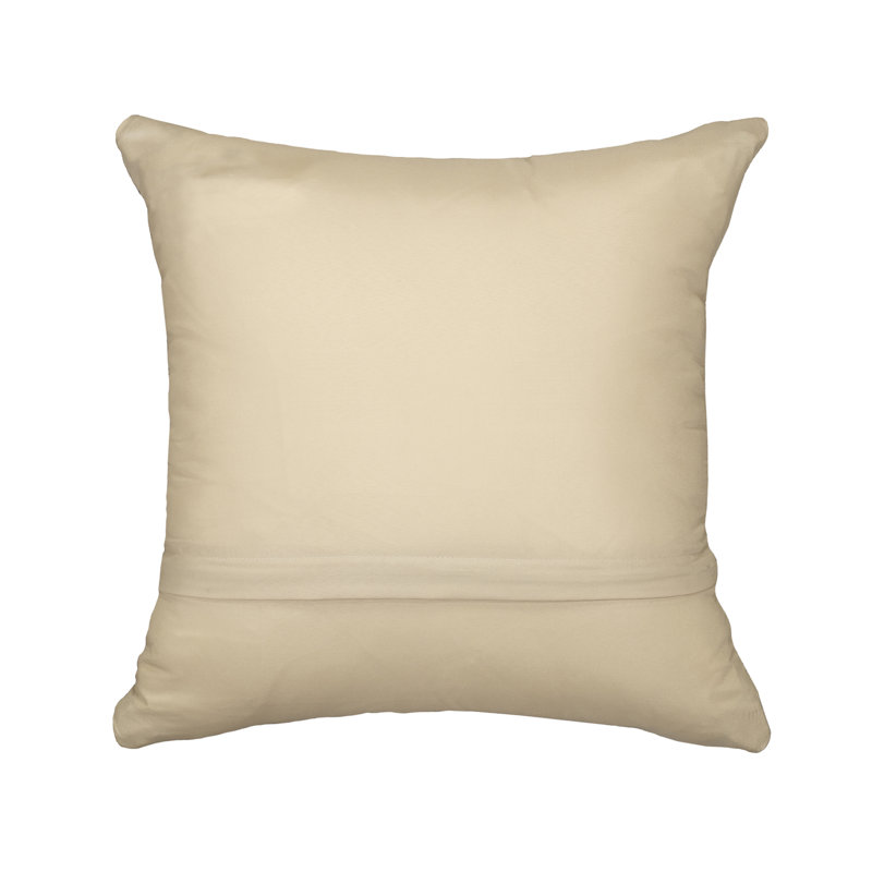 Fuchsia and Green Floral Polypropylene Indoor/Outdoor Pillow, 18" x 18"