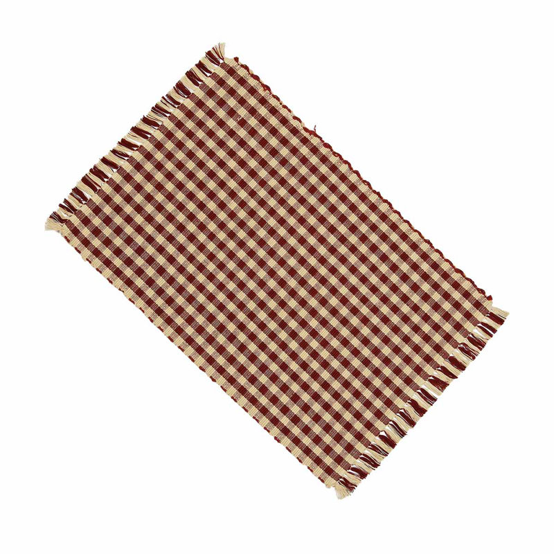 Napperon en coton 18 po 100% Cahn, Brun/beige