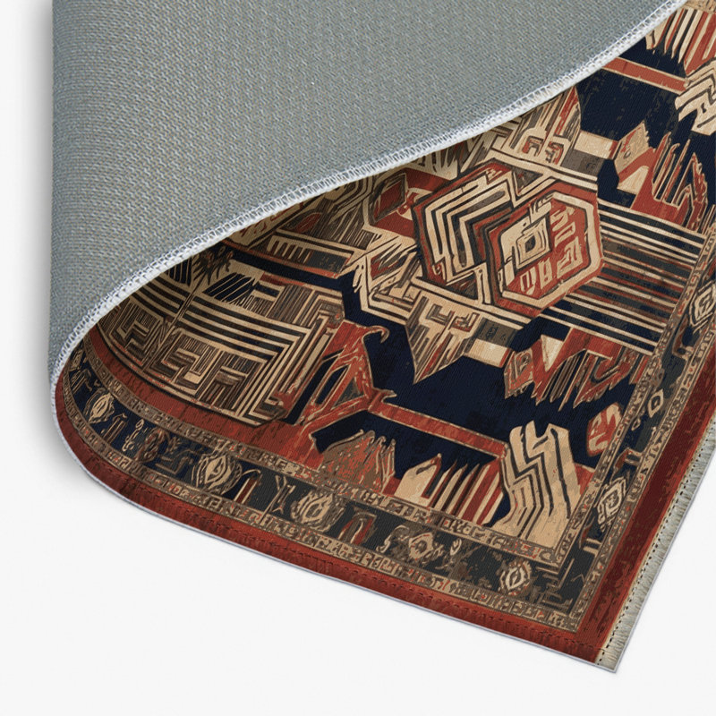 Tapis intérieur et extérieur ArtDeco, Rectangulaire 8 pi x 10 pi