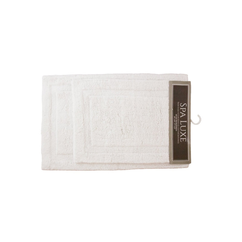 Redner Cotton Bath Rug, White