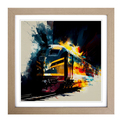 Train No.1 - Single Picture Frame Print on Wood