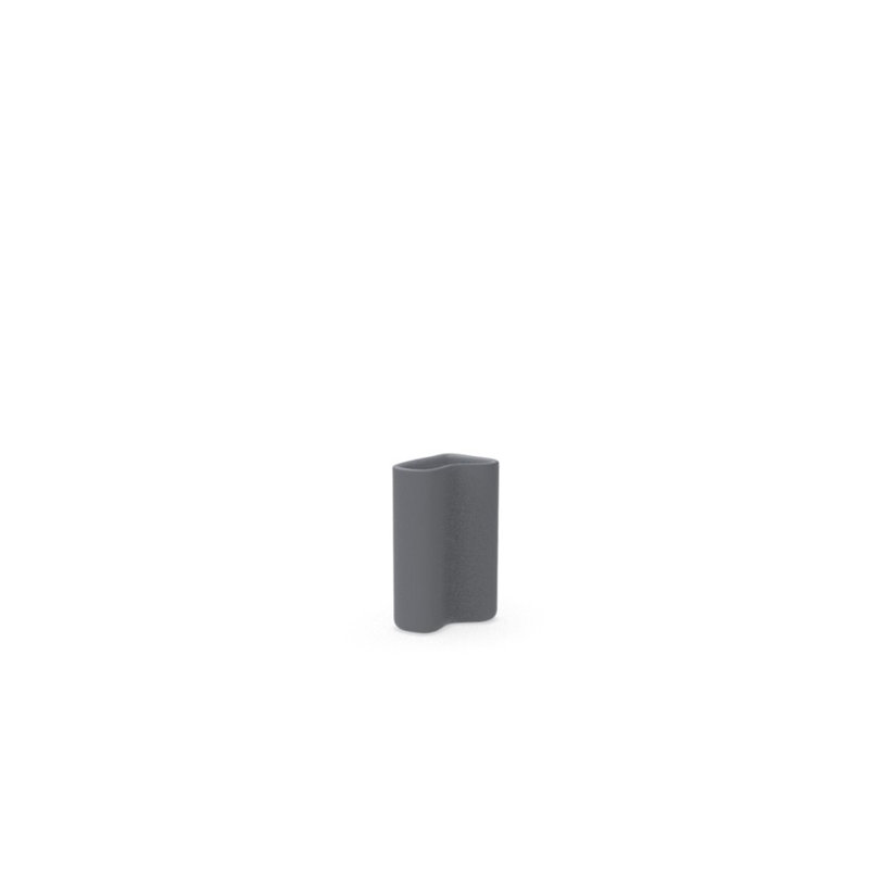Milos Planter, 11" H x 7.5" W x 5" D, Gray