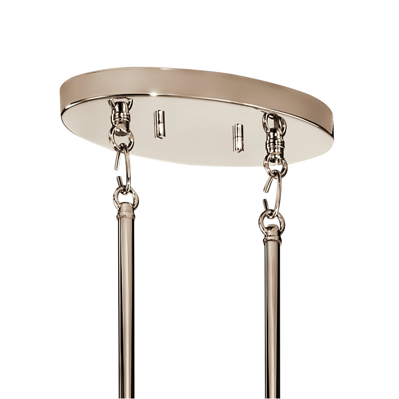 Lustre ovale Tolani 8Lt, Nickel poli