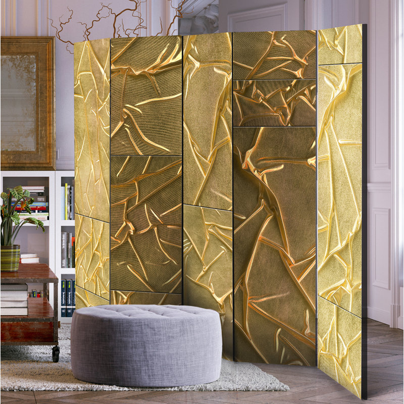 Chantae Solid Wood Folding Room Divider, 5