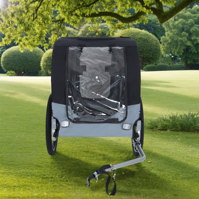 Foldable 2 Wheels Pet Dog Bike Trailer