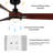 51.96'' Ceiling Fan with LED Lights