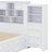 Twin-Sized Multi-Functional Bed Frame With Built-In Storage And Shelves-549676088