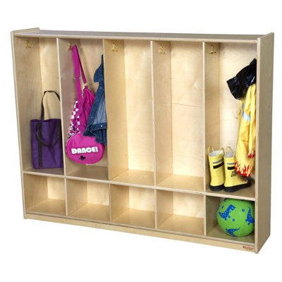 5 Section Preschool Cubby Locker