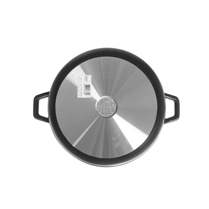 H&H Non-Stick Aluminium Round Casserole Dish, 28cm