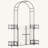 63.8'' W x 15.8'' D Iron Arbor with Gate in Black