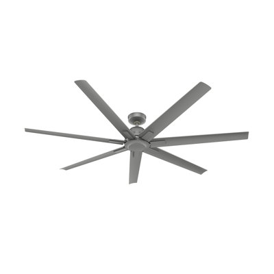 72" Downtown 7 - Blade ENERGY STAR Damp Rated Standard Ceiling Fan with Wall Control
