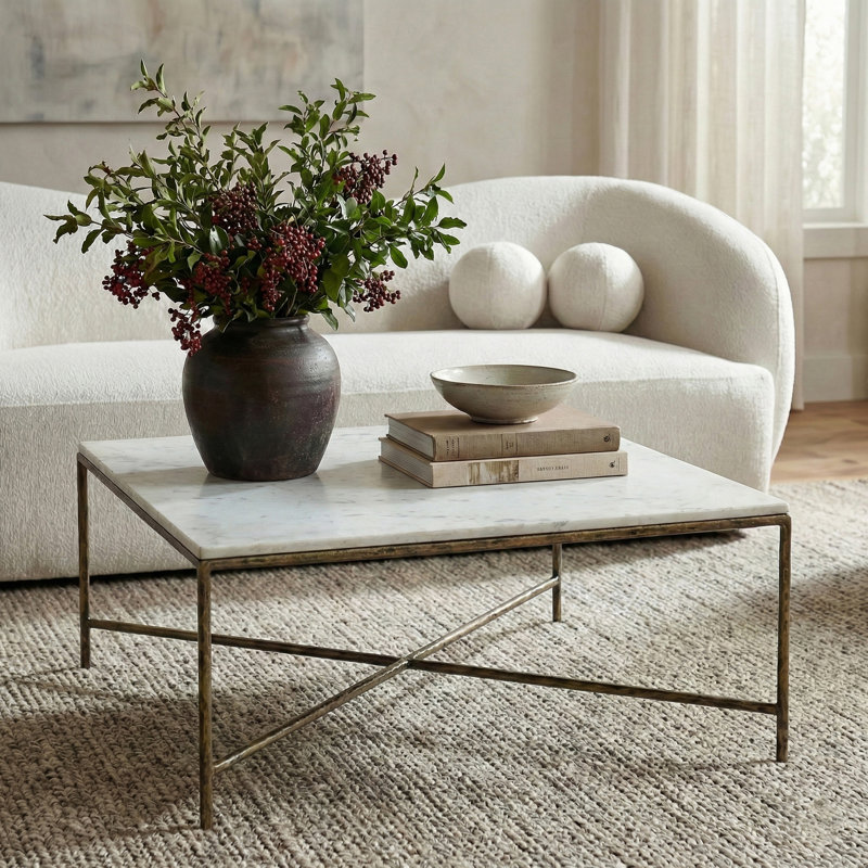 Table basse Valen, Blanc