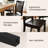 Slatted Back Dining Chair Solid Wood Side Chair-2056205938