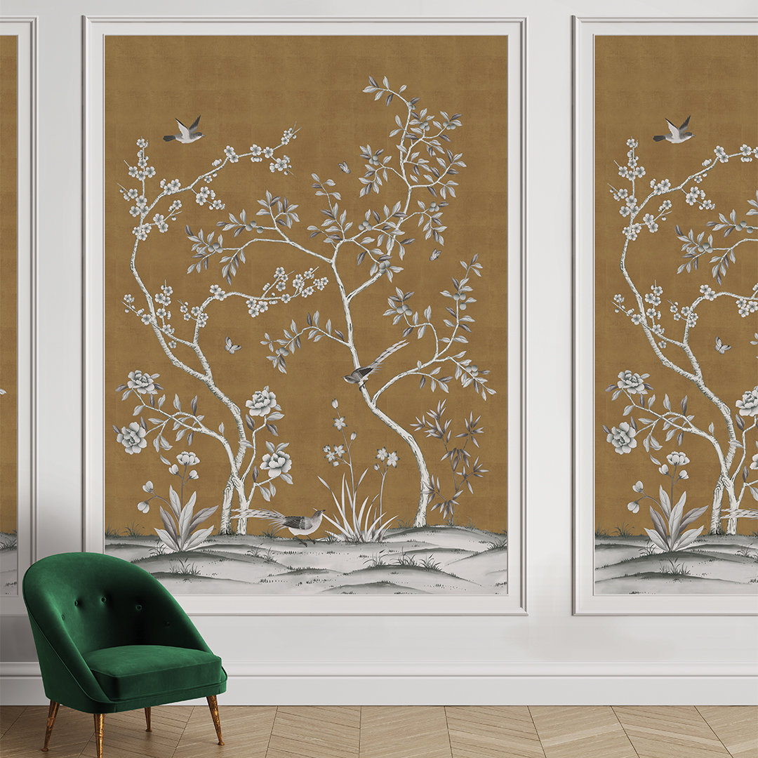 Mariolita Self-Adhesive Wallpaper Double Roll, Antique Gold