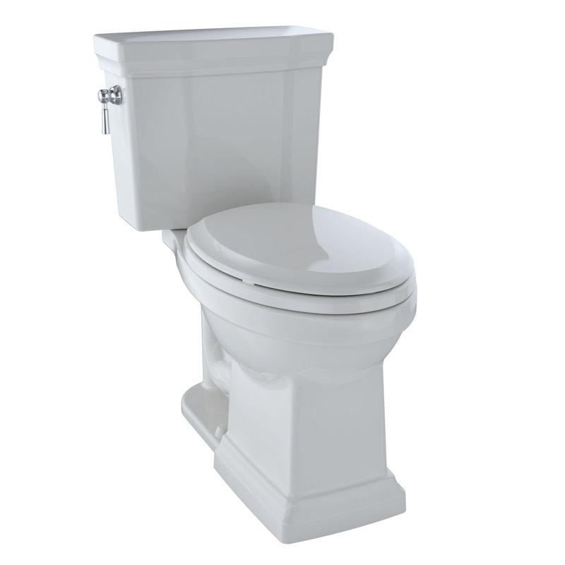 Promenade® II 1.28 GPF (Water Efficient) Elongated Two-Piece Toilet (Seat Not Included), Left-Hand, Cotton