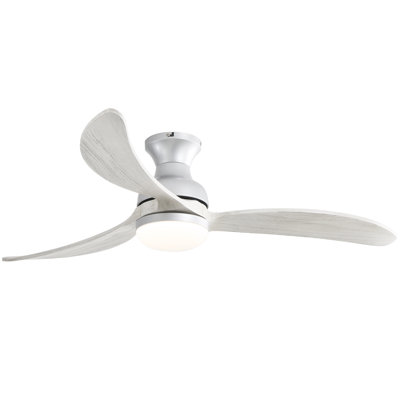 Nicola 52" 3 - Blade LED Standard Ceiling Fan with Remote Control and Light Kit Included