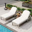 Ensemble de 2 chaises longues d'extérieur-40573286