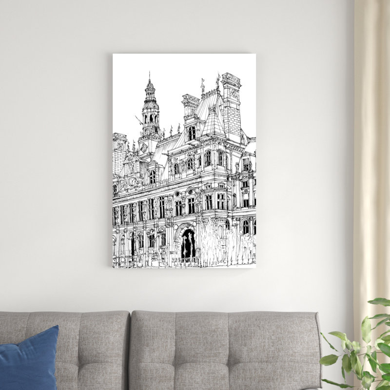 B&W City Scene VI, H 36 po x l 24 po x P 1,25 po