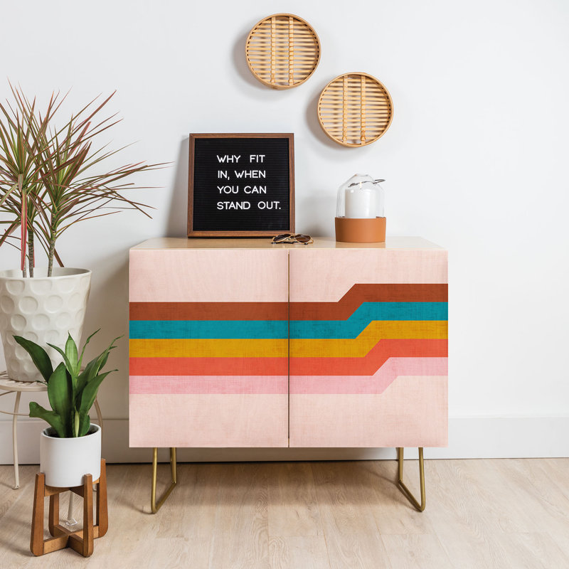 Rudd Accent Cabinet, Birch/Red/Green
