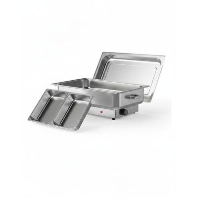 Ensemble de buffet électrique pour réchaud électrique - Chauffe-plat en acier inoxydable 9 pte - Température réglable de 400 W (86 à 200 ° F) - Poêles doubles et grandes - Idéal pour les fêtes, la restauration, les mariages, les restaurants