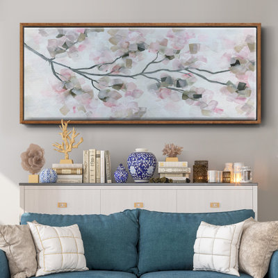Fleurs de cerisier encadrées sur toile