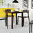 Amaja 27 " Rubberwood Rectangular Solid Wood Top with Solid Wood Base Dining Table