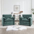 38.1''W Chenille Armchair Accent Chair Single Sofa Set Of Two For Living Room And Bedroom