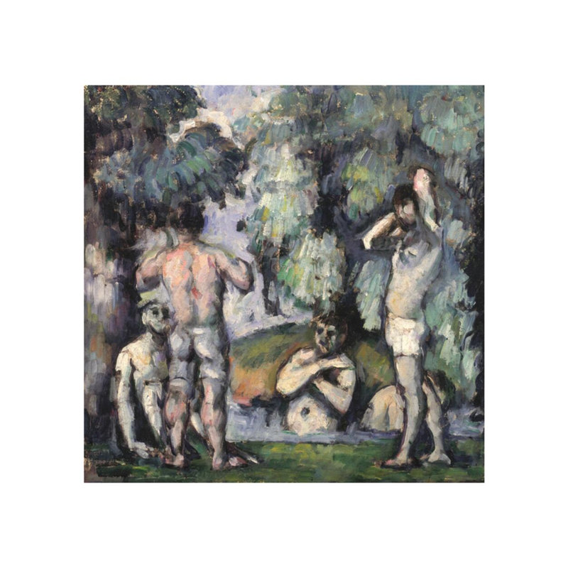 Les cinq baigneurs, Paul Cézanne, estampe numérique, H 20 po x l 16 po