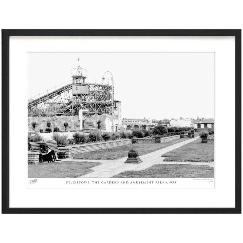 Felixstowe, The Gardens And Amusement Park C1955 by Francis Frith - Single Picture Frame Print, 45cm H x 60cm W x 2.3cm D