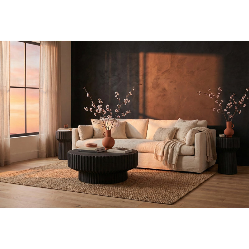 Vetra Coffee Table, Charcoal Stone, Charcoal Stone