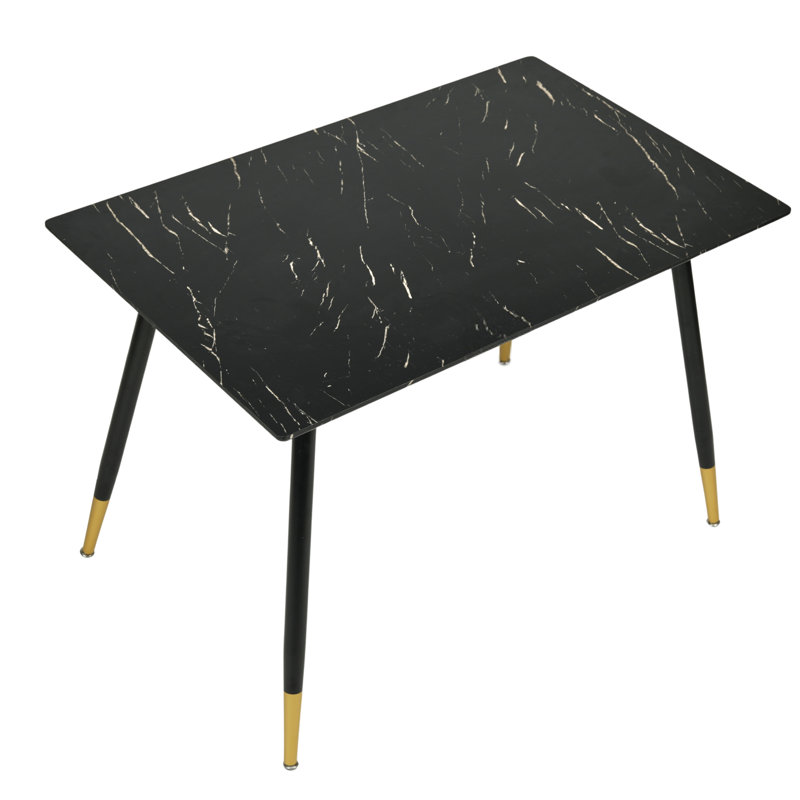 Ambreal Dining Table, Marble Black