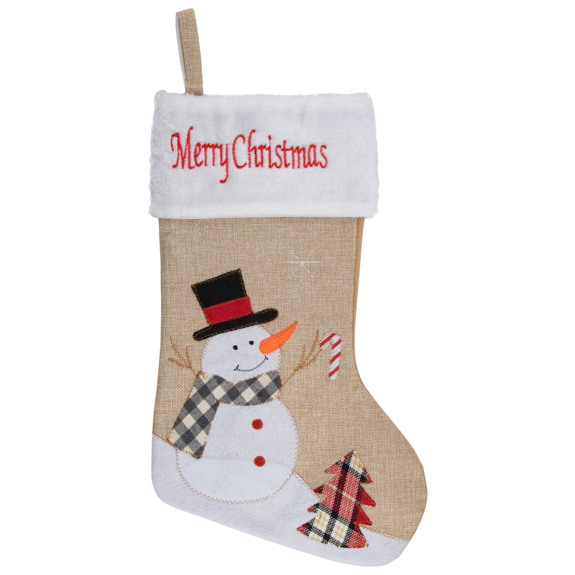 https://assets.wfcdn.com/im/86844909/compr-r85/1656/165665046/19-beige-and-red-burlap-merry-christmas-snowman-christmas-stocking.jpg