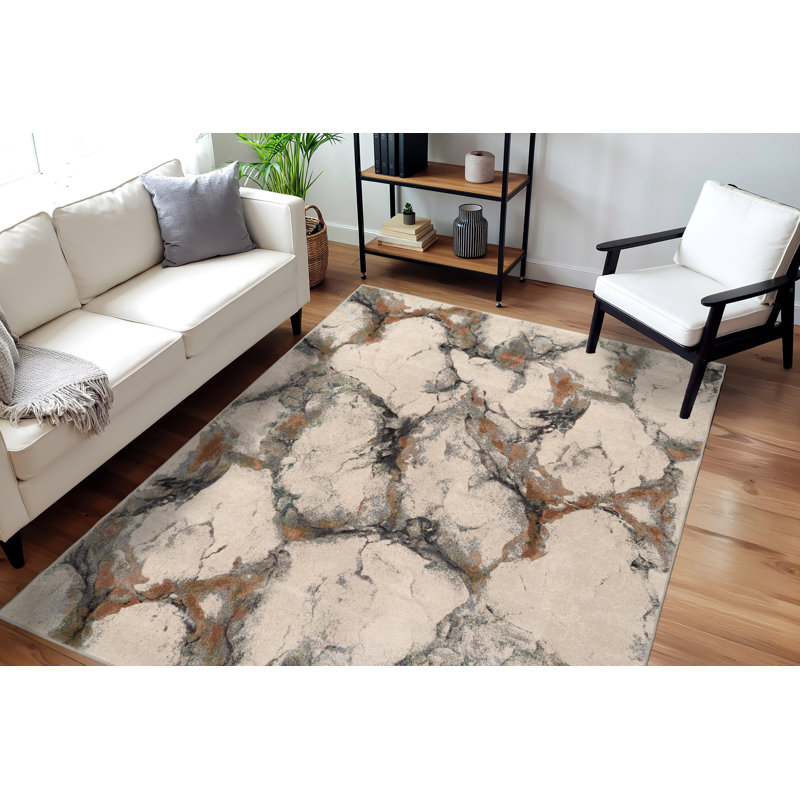 Tapis gris O'Hare, Rectangle 6 pi 7 po x 9 pi 6 po