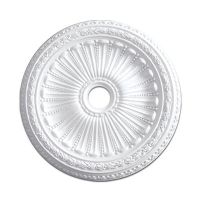 35-3/16 in 2-1/2 in Floral Polyurethane Ceiling Medallion