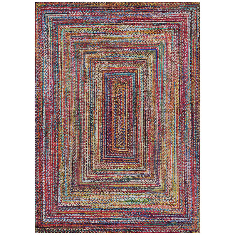 Machine Washable Indoor/Outdoor Xhevrie ACN1725 Paprika Rug, Rectangle 5' x 7'6"