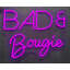 Enseigne lumineuse Bad & Bougie - 23 po x 18 po