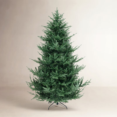 White 7' Pre-Lit Pine Tree