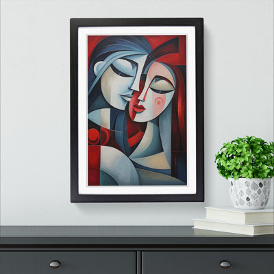 Lovers Cubism No.4 - Framed Print