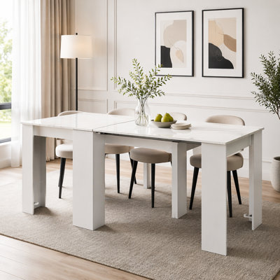 Multifunctional Extendable Console Table to Dining Table