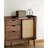 Vintage Sliding Door Rattan Display Case