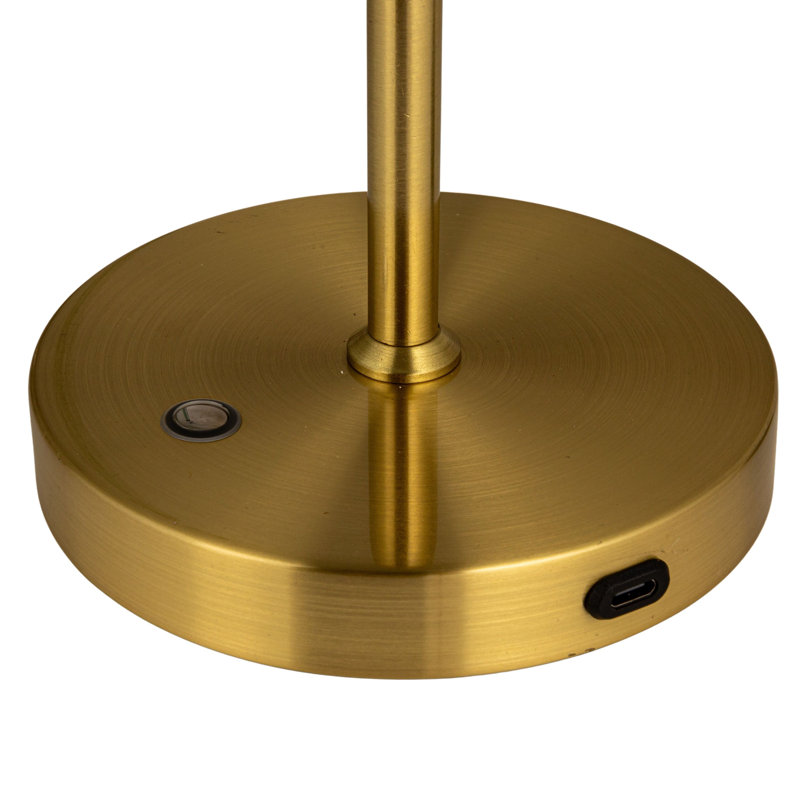 Lampe de table Carlene, Doré, Doré