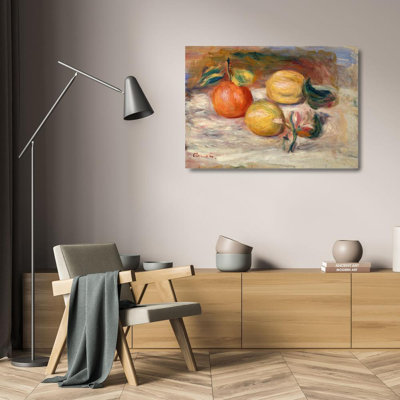 "Citrons et orange" par Pierre-Auguste Renoir - Toile tendue avec châssis