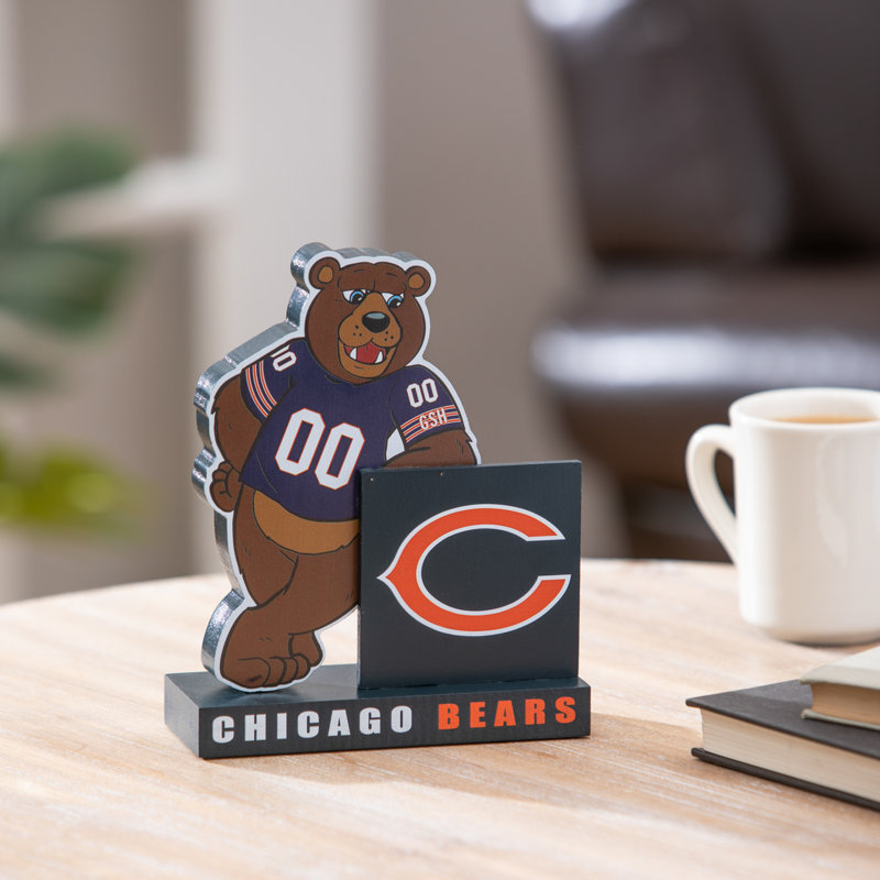 Figurine de mascotte avec logo, NFL Chicago Bears