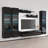 Narberth 120" Modern Floating Wall Mounted Entertainment Center with 16-Color LED Lighting, High Gloss Finish-1467994544