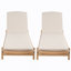 Chaise longue avec coussin Mallacia