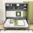 Queen Murphy Bed with Sofa-365989629