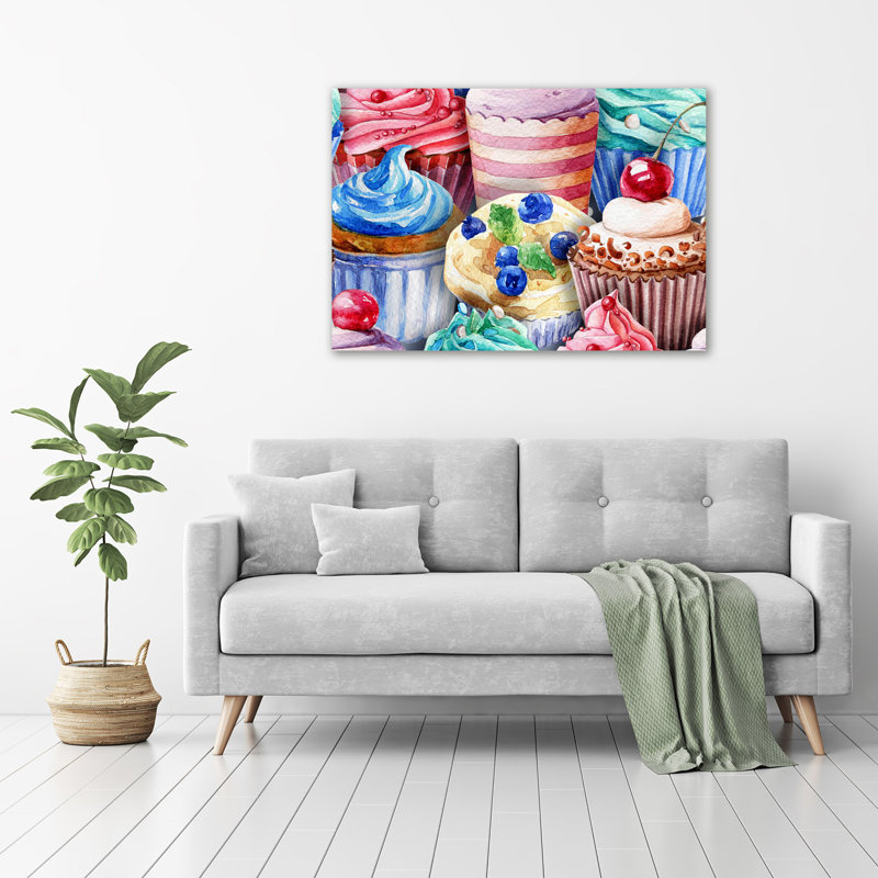 Colourful Muffins - Wrapped Canvas Print