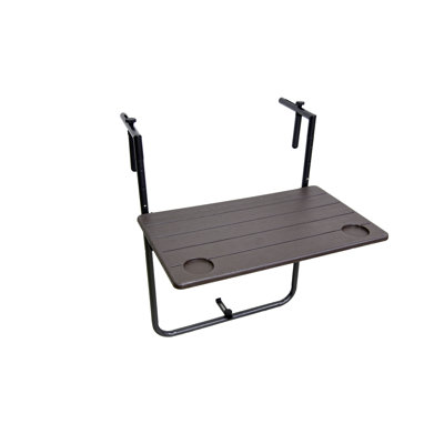 Wynnwood Rectangular Steel Outdoor Balcony Table - 60 cm W 60 cm D