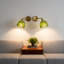2pcs Single Head Glass Light Luxury Gold Antique Bronze Wall Lamp