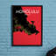 Honolulu City Map - No Frame Print-114973898